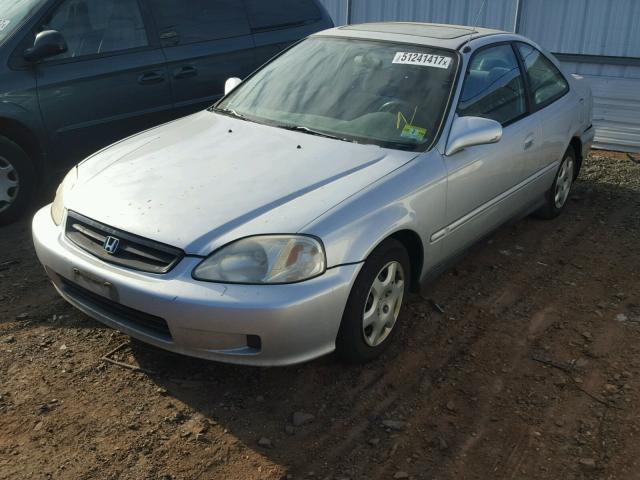 1HGEJ8147YL108680 - 2000 HONDA CIVIC EX SILVER photo 2