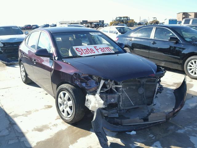 KMHDU46D08U557160 - 2008 HYUNDAI ELANTRA GL MAROON photo 1