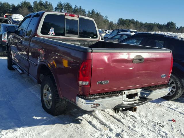 1FTZX18W4WNC13319 - 1998 FORD F150 MAROON photo 3