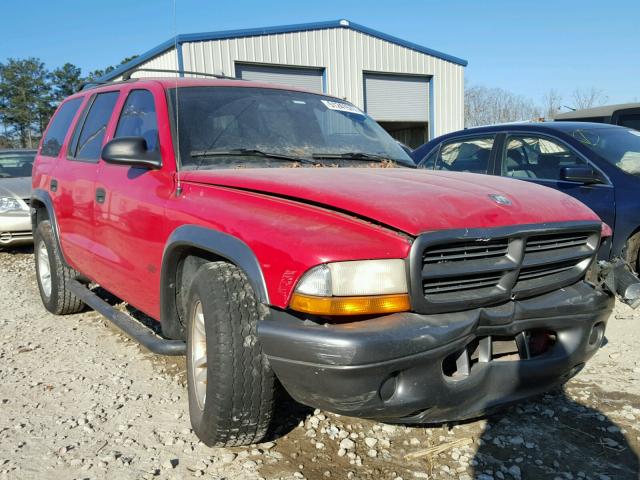 1B4HR38NX2F133288 - 2002 DODGE DURANGO SP RED photo 1