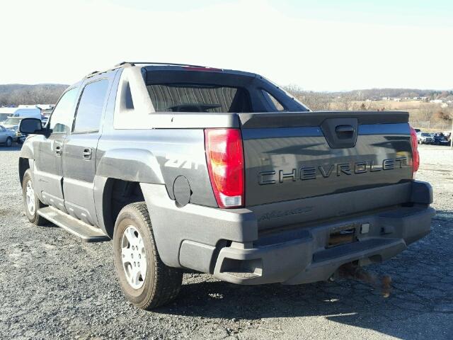 3GNEK13T43G133380 - 2003 CHEVROLET AVALANCHE GRAY photo 3