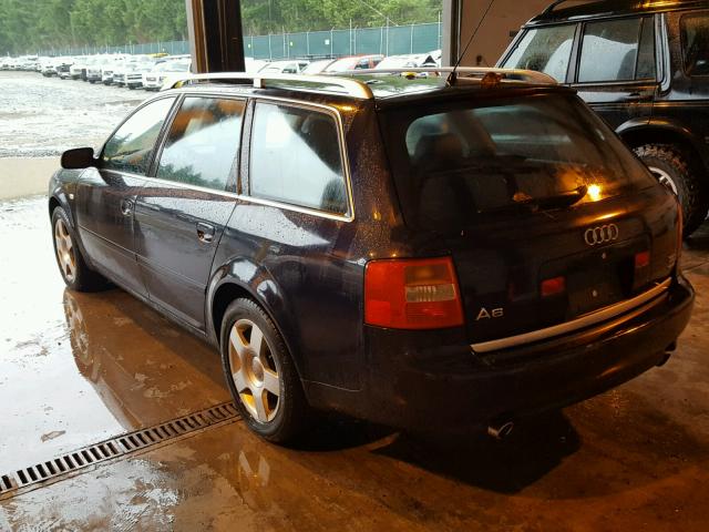 WAUVT64B22N105847 - 2002 AUDI A6 3.0 AVA BLUE photo 3