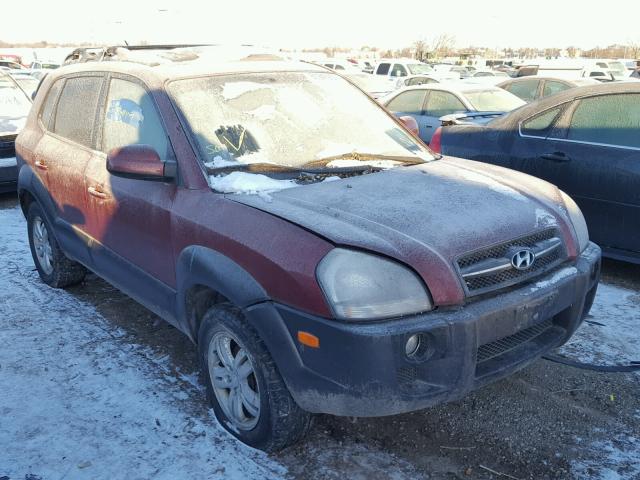 KM8JN12D37U519263 - 2007 HYUNDAI TUCSON SE BURGUNDY photo 1