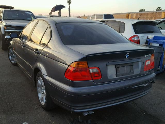 WBAAV33401FU81367 - 2001 BMW 325 I GRAY photo 3