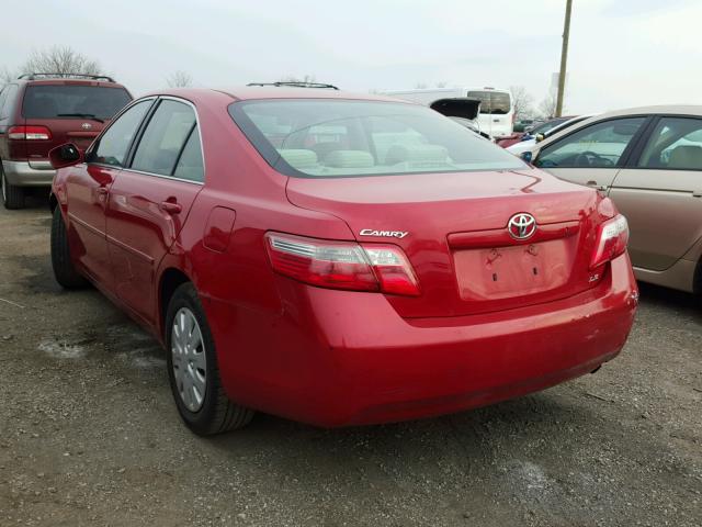 4T1BE46K27U135375 - 2007 TOYOTA CAMRY NEW RED photo 3