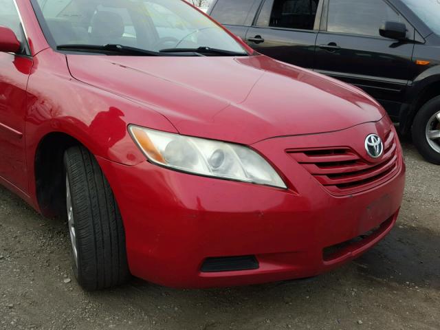 4T1BE46K27U135375 - 2007 TOYOTA CAMRY NEW RED photo 9