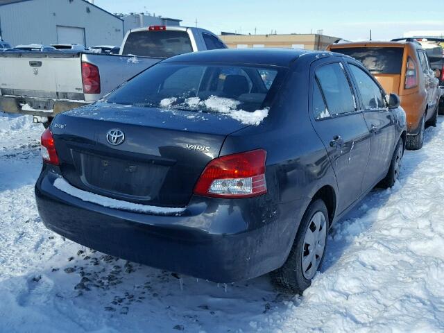 JTDBT923281244847 - 2008 TOYOTA YARIS GRAY photo 4