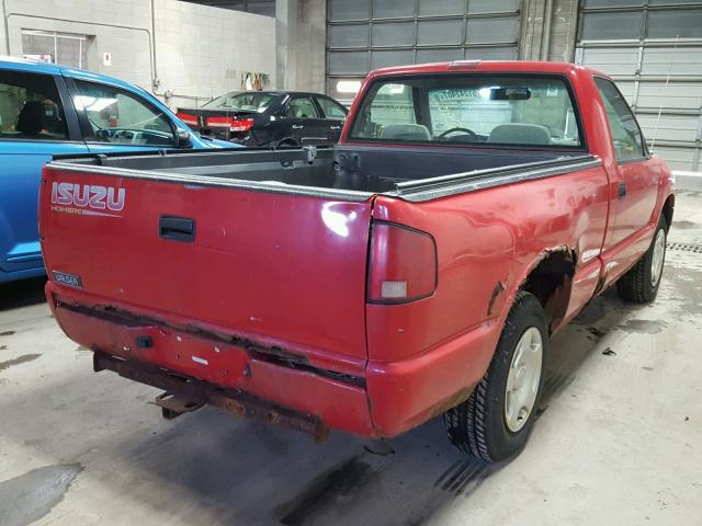 1GGCS1449V8654853 - 1997 ISUZU HOMBRE RED photo 4