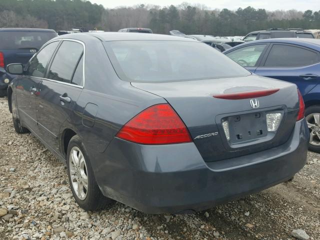 1HGCM56797A054793 - 2007 HONDA ACCORD EX GRAY photo 3