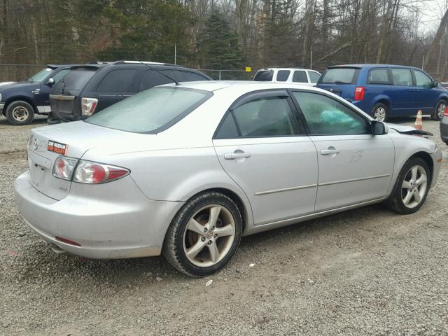 1YVHP80D865M51294 - 2006 MAZDA 6 S SILVER photo 4