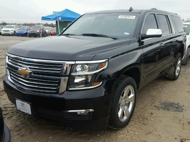 1GNSCKKC0FR155047 - 2015 CHEVROLET SUBURBAN C BLACK photo 2