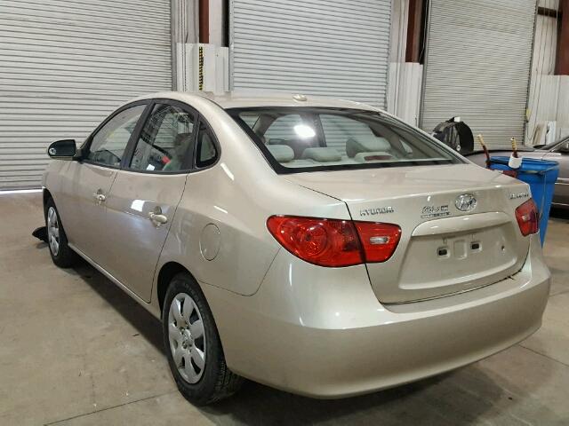 KMHDU46D88U390594 - 2008 HYUNDAI ELANTRA GL GOLD photo 3