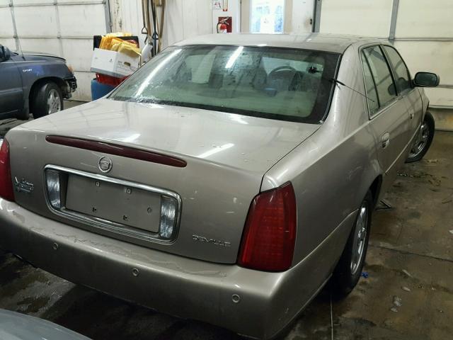 1G6KD54Y74U133785 - 2004 CADILLAC DEVILLE TAN photo 4