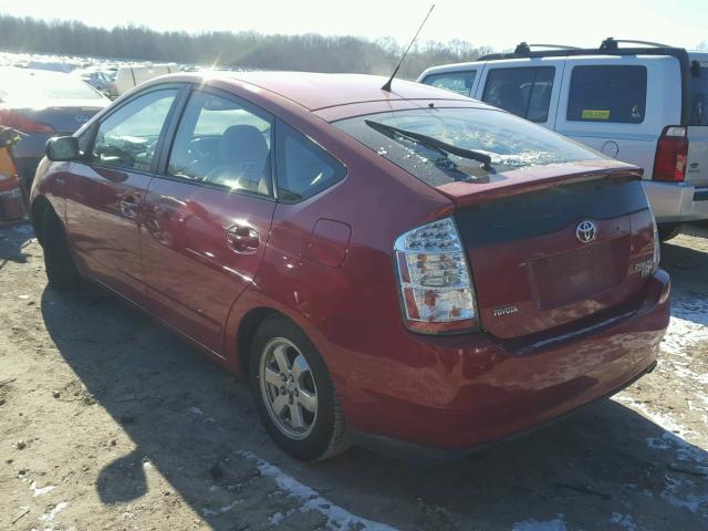 JTDKB20U787782625 - 2008 TOYOTA PRIUS BURGUNDY photo 3