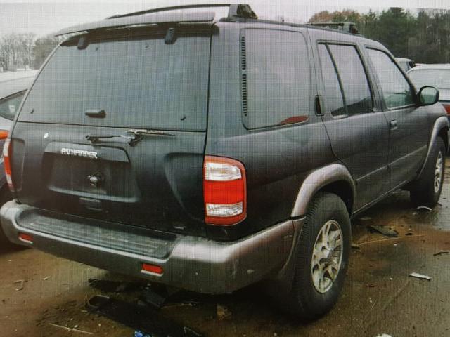 JN8DR07Y71W508584 - 2001 NISSAN PATHFINDER BLACK photo 4