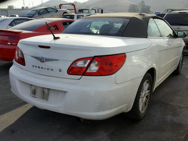 1C3LC45KX8N271382 - 2008 CHRYSLER SEBRING WHITE photo 4