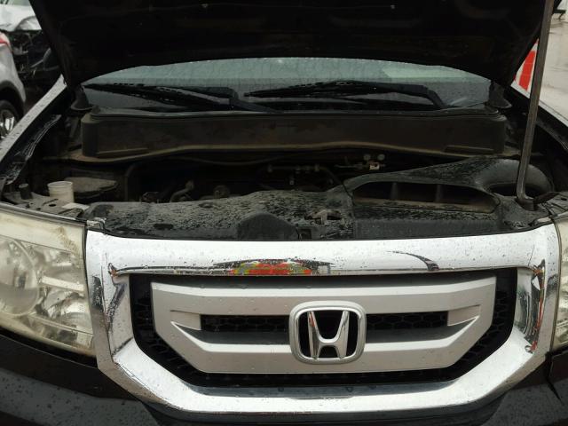 5FNYF38569B007536 - 2009 HONDA PILOT EXL BLACK photo 7