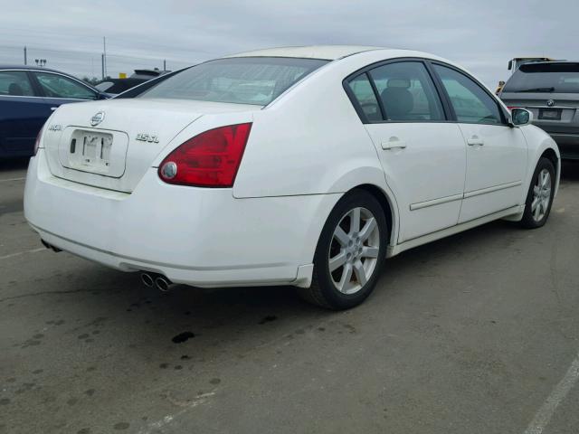 1N4BA41E34C830277 - 2004 NISSAN MAXIMA SE WHITE photo 4