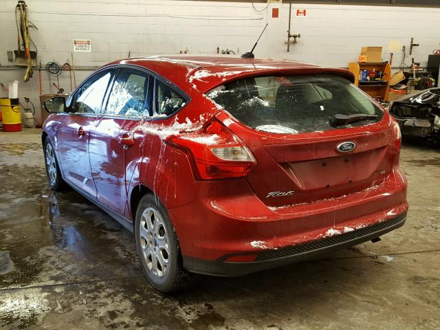 1FAHP3K20CL249664 - 2012 FORD FOCUS SE RED photo 3