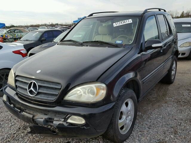 4JGAB57E23A441278 - 2003 MERCEDES-BENZ ML 350 BLACK photo 2