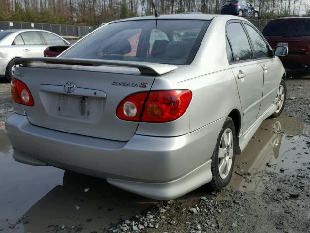 2T1BR32E64C213975 - 2004 TOYOTA COROLLA CE SILVER photo 4