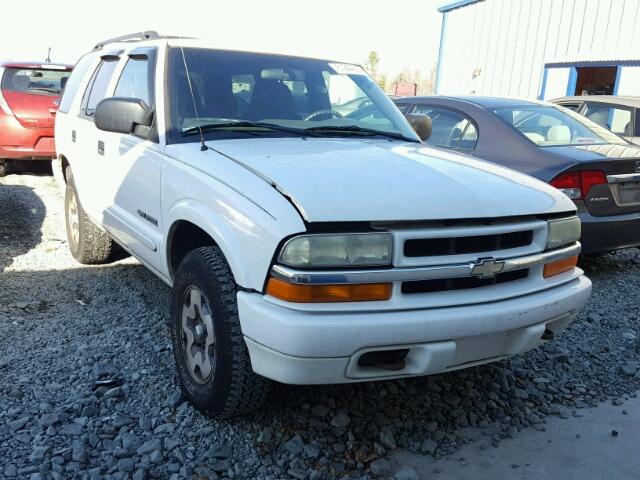 1GNDT13X74K142225 - 2004 CHEVROLET BLAZER WHITE photo 1