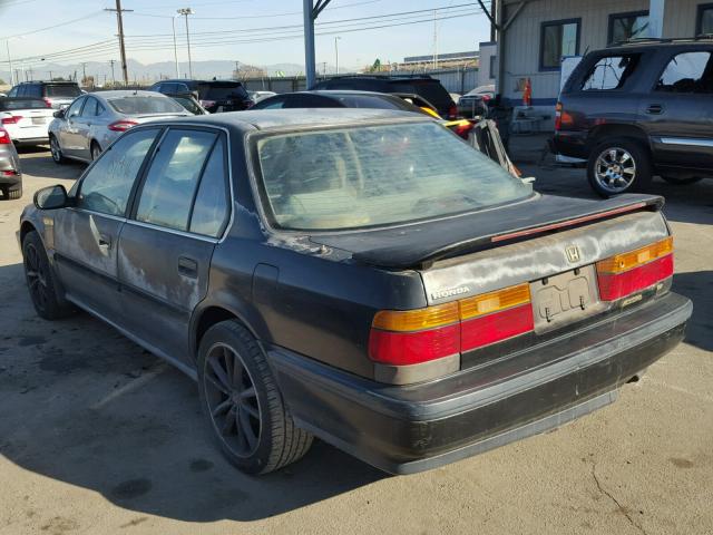 1HGCB7661MA183518 - 1991 HONDA ACCORD EX BLACK photo 3