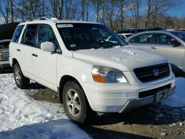 2HKYF18775H511479 - 2005 HONDA PILOT EXL WHITE photo 1