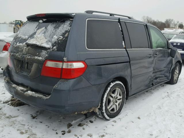 5FNRL38786B454699 - 2006 HONDA ODYSSEY EX GRAY photo 4