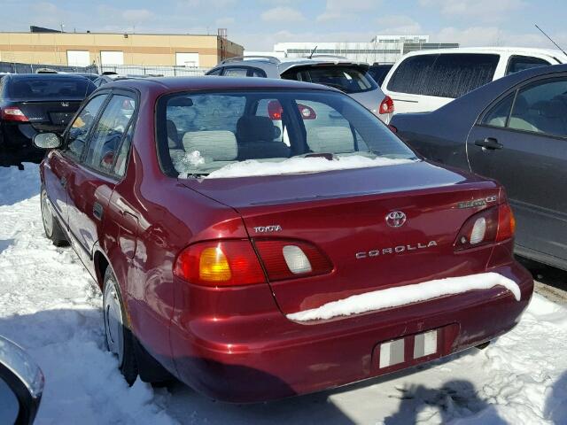 2T1BR12E6XC776212 - 1999 TOYOTA COROLLA VE RED photo 3