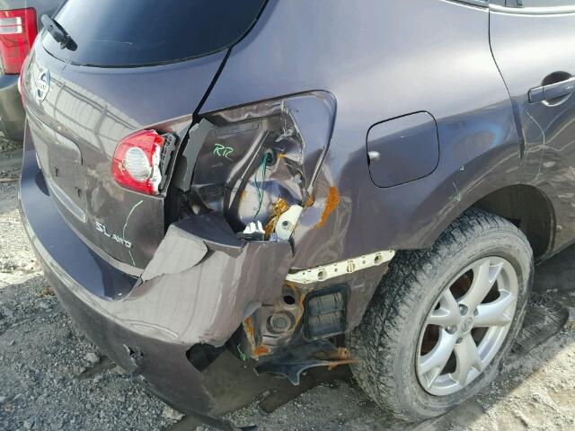 JN8AS58V88W131489 - 2008 NISSAN ROGUE S GRAY photo 9