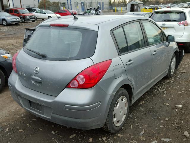 3N1BC13E48L457912 - 2008 NISSAN VERSA S GRAY photo 4