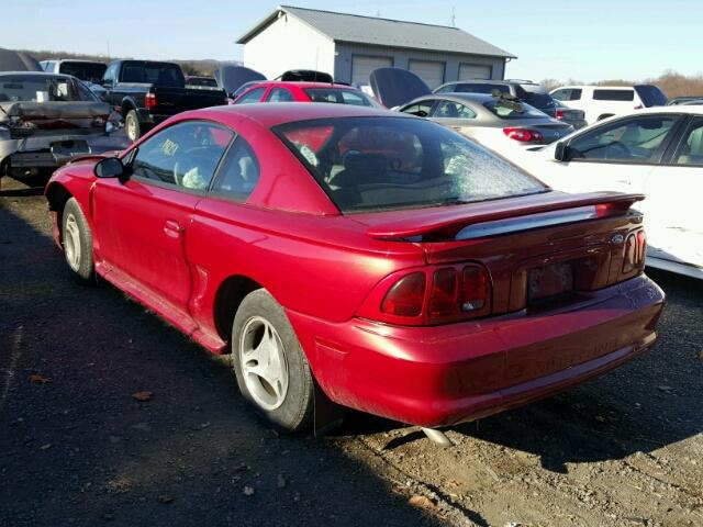 1FAFP4047WF126514 - 1998 FORD MUSTANG MAROON photo 3