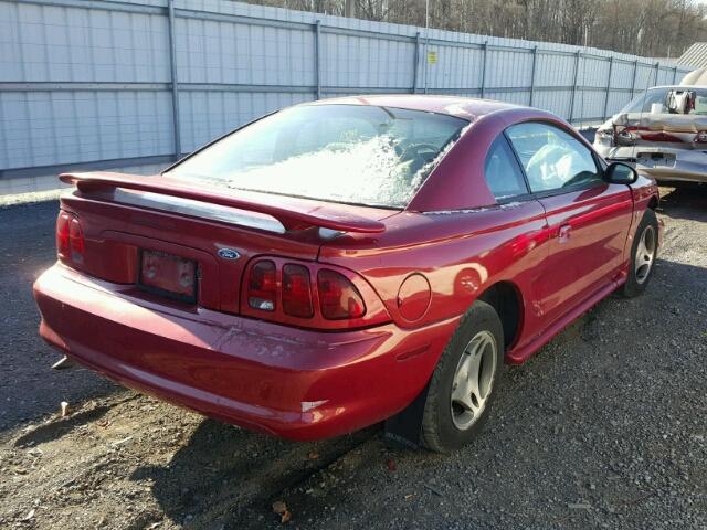 1FAFP4047WF126514 - 1998 FORD MUSTANG MAROON photo 4