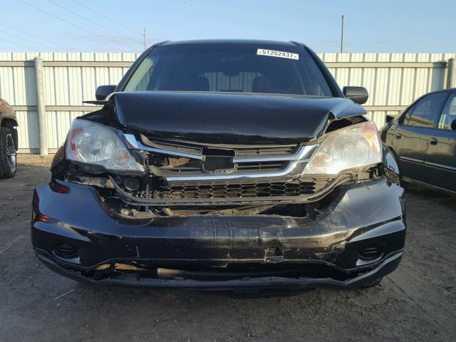 3CZRE3H36BG701241 - 2011 HONDA CR-V LX BLACK photo 9