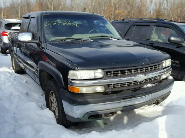 1GCEK19T62E179511 - 2002 CHEVROLET SILVERADO BLACK photo 1