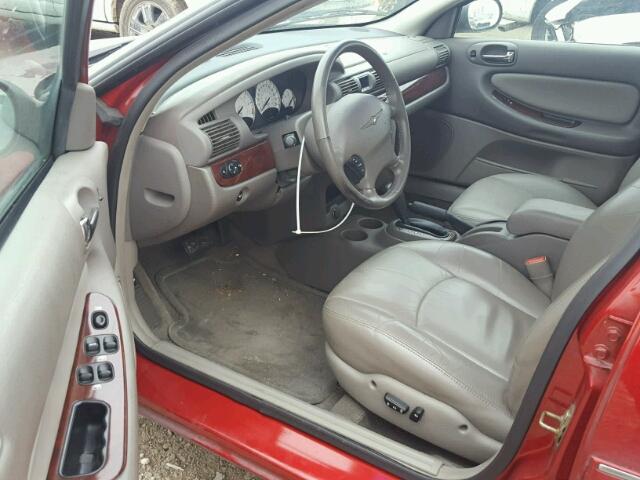 1C3EL56U11N688068 - 2001 CHRYSLER SEBRING LX RED photo 9