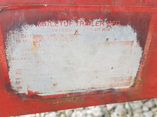 5NLBF22225S000033 - 2005 UTILITY TRAILER RED photo 10
