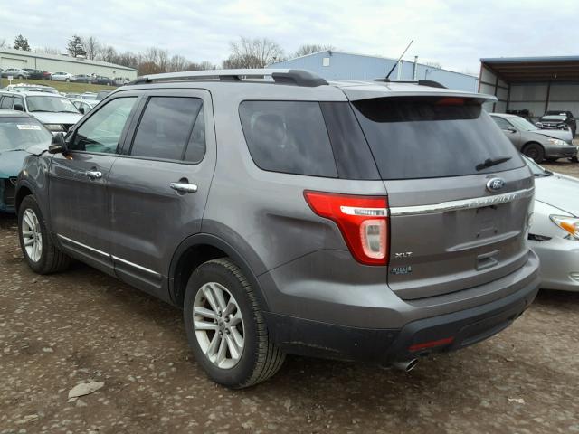 1FMHK8D84BGA90254 - 2011 FORD EXPLORER X GRAY photo 3