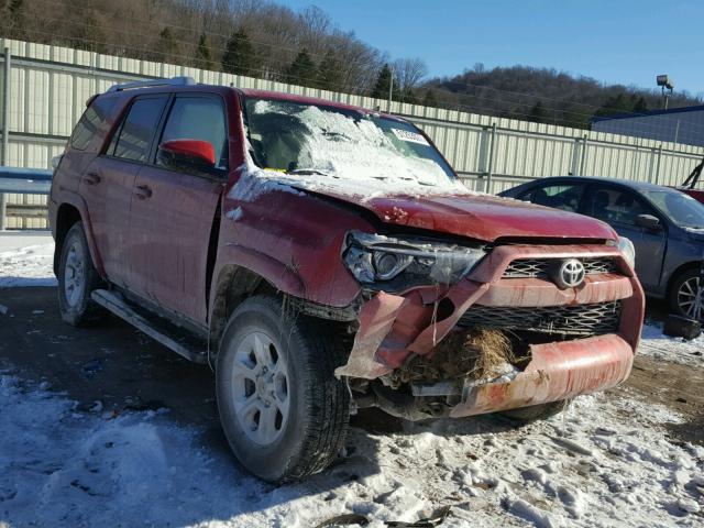 JTEBU5JR4G5355401 - 2016 TOYOTA 4RUNNER SR RED photo 1