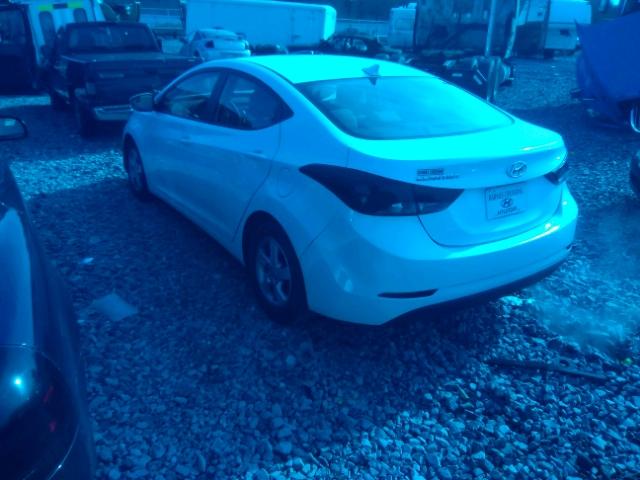 5NPDH4AE6FH623954 - 2015 HYUNDAI ELANTRA SE WHITE photo 3