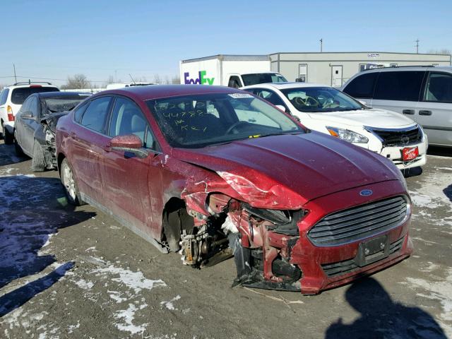 3FA6P0G74FR279640 - 2015 FORD FUSION S BURGUNDY photo 1