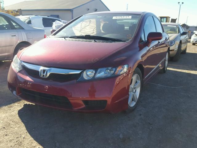 2HGFA1F63BH549698 - 2011 HONDA CIVIC LX-S RED photo 2