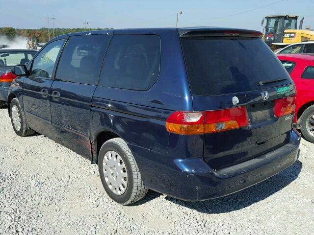 5FNRL18574B049711 - 2004 HONDA ODYSSEY LX BLUE photo 3