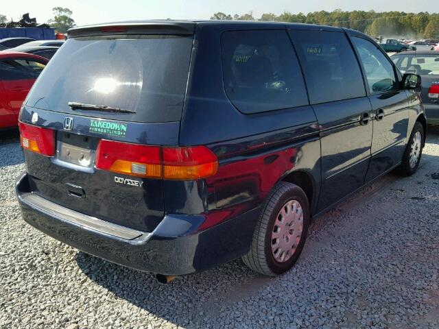 5FNRL18574B049711 - 2004 HONDA ODYSSEY LX BLUE photo 4