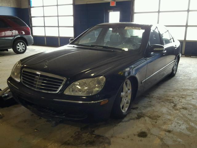 WDBNG84J83A339279 - 2003 MERCEDES-BENZ S 500 4MAT BLACK photo 2