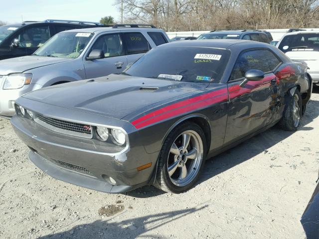 2C3CDYBT0CH204597 - 2012 DODGE CHALLENGER GRAY photo 2