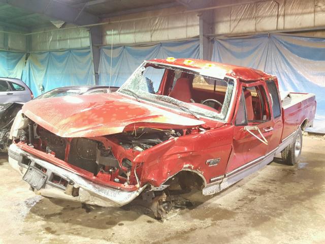 1FTHX26F9VEA22580 - 1997 FORD F250 RED photo 2
