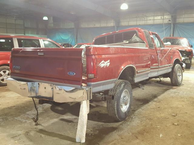 1FTHX26F9VEA22580 - 1997 FORD F250 RED photo 4