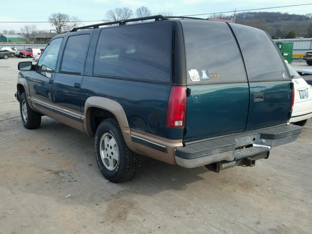 1GNFK16K6SJ372031 - 1995 CHEVROLET SUBURBAN K GREEN photo 3